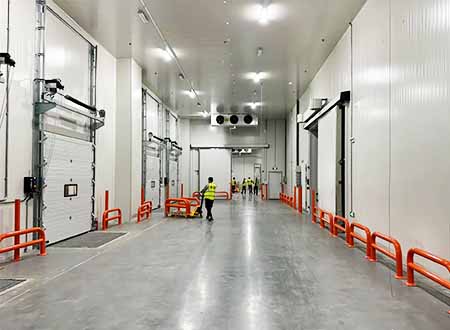Steel structure cold storage, prefabricated construction, rapid ...